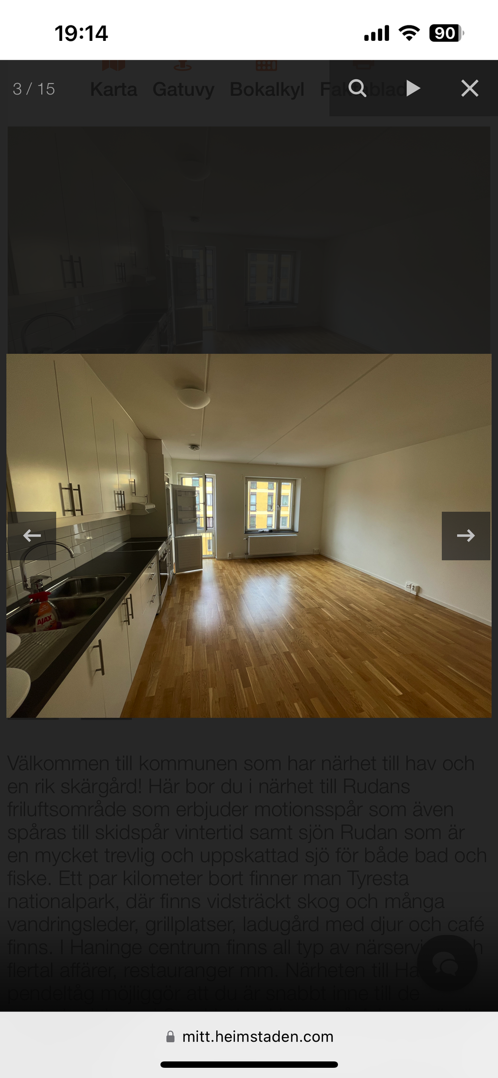 Lägenhetsbyte - Arkens Väg 28