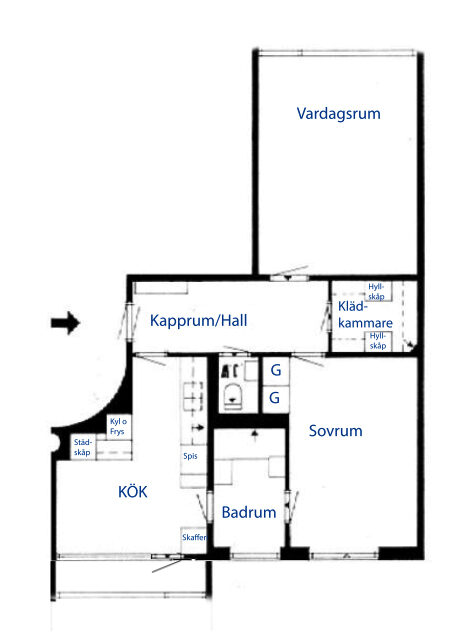 Lägenhetsbyte - Olshammarsgatan 36