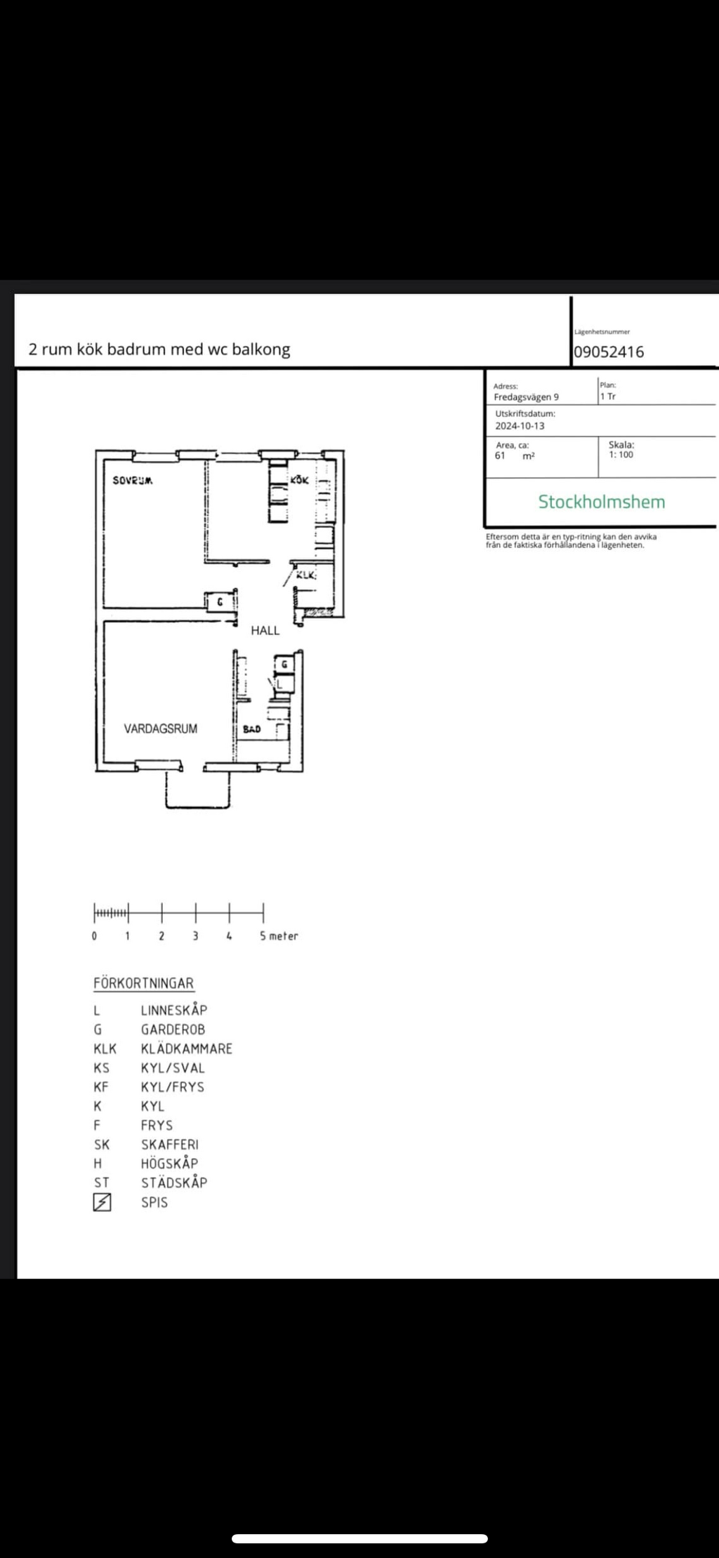Lägenhetsbyte - Fredagsvägen 9