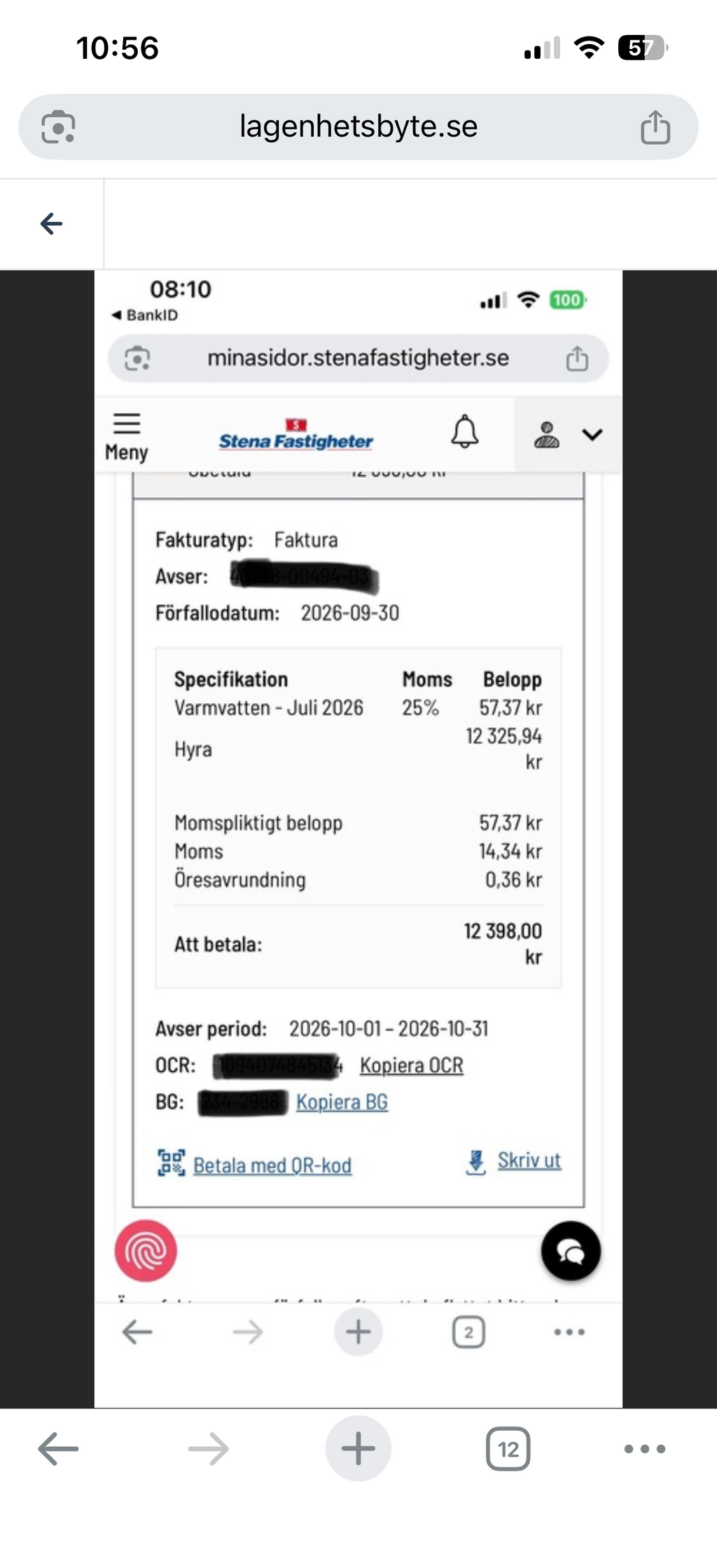 Lägenhetsbyte - Hovslagargatan 29