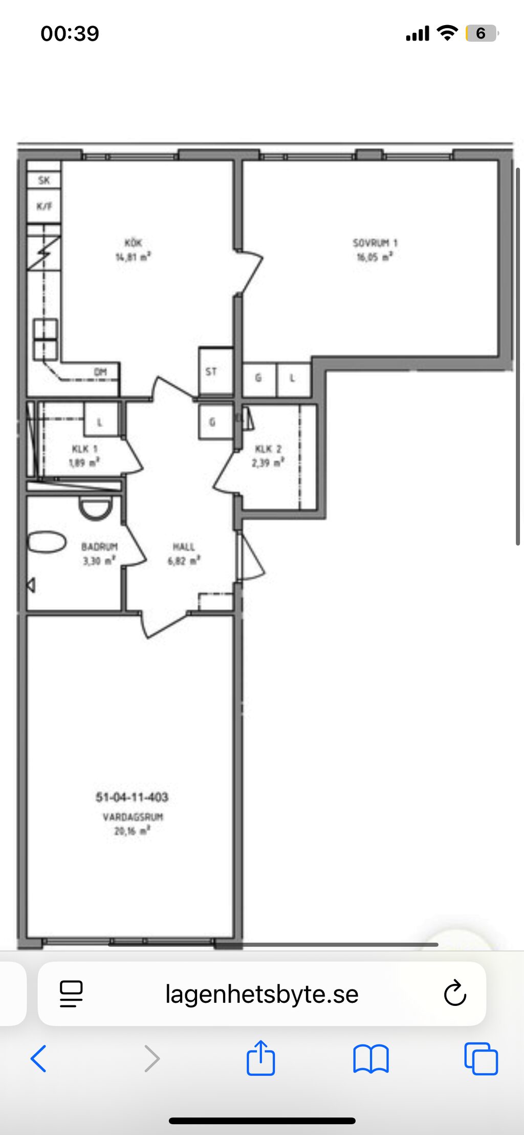 Lägenhetsbyte - Högklintavägen 29