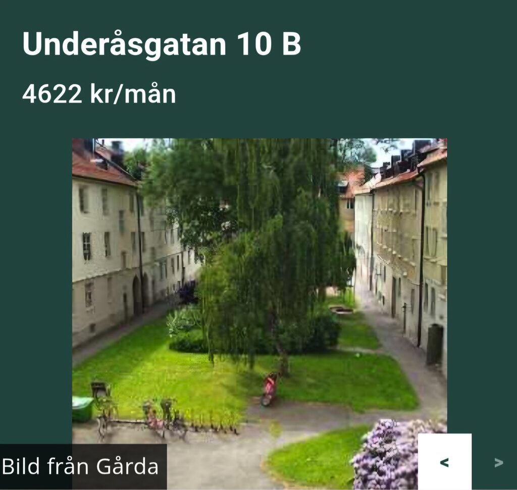 Lägenhetsbyte - Underåsgatan 10B