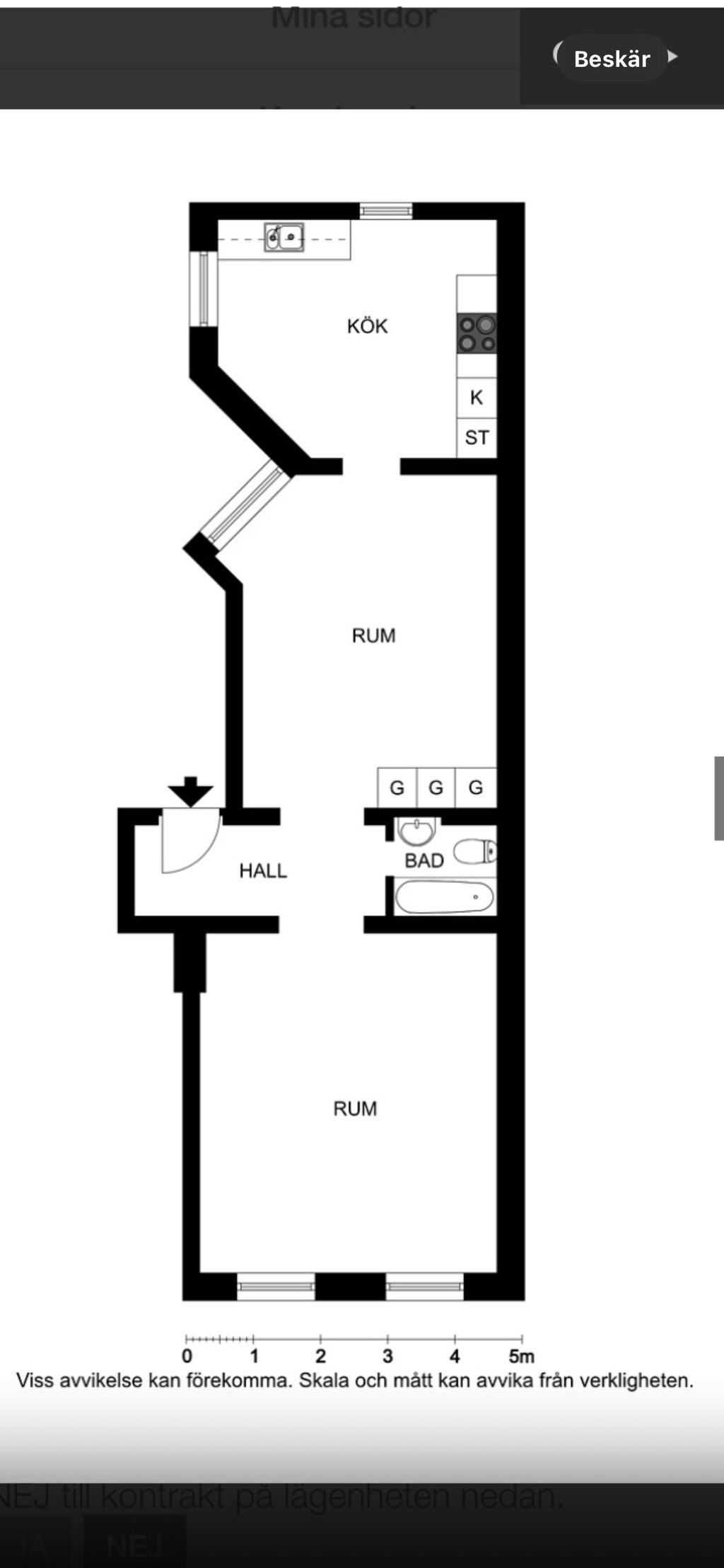 Lägenhetsbyte - Kungsgatan 18A