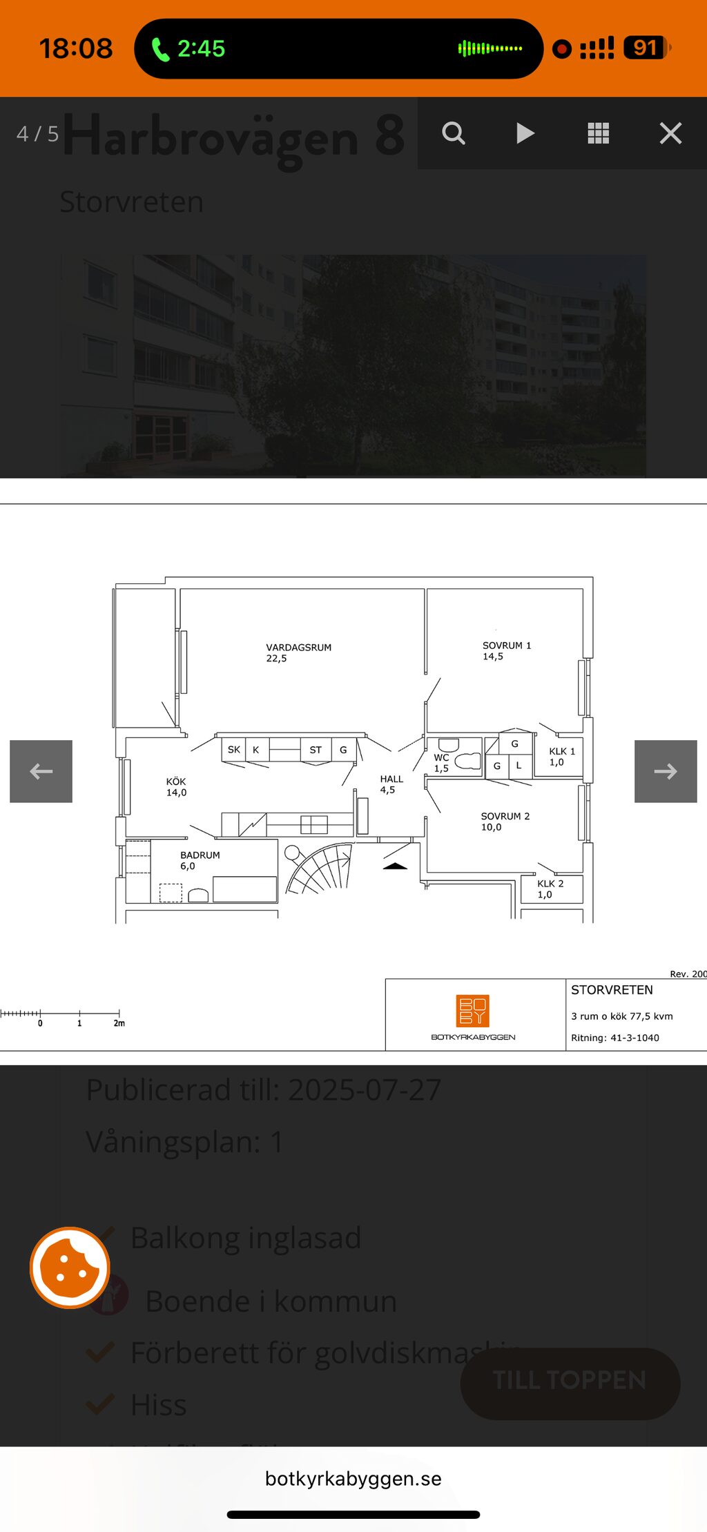 Lägenhetsbyte - Harbrovägen 8