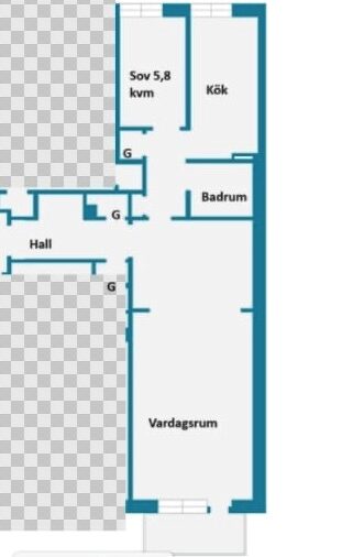 Lägenhetsbyte - Hornstulls strand 9
