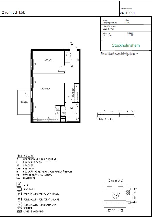 Lägenhetsbyte - Solleftegatan 1B