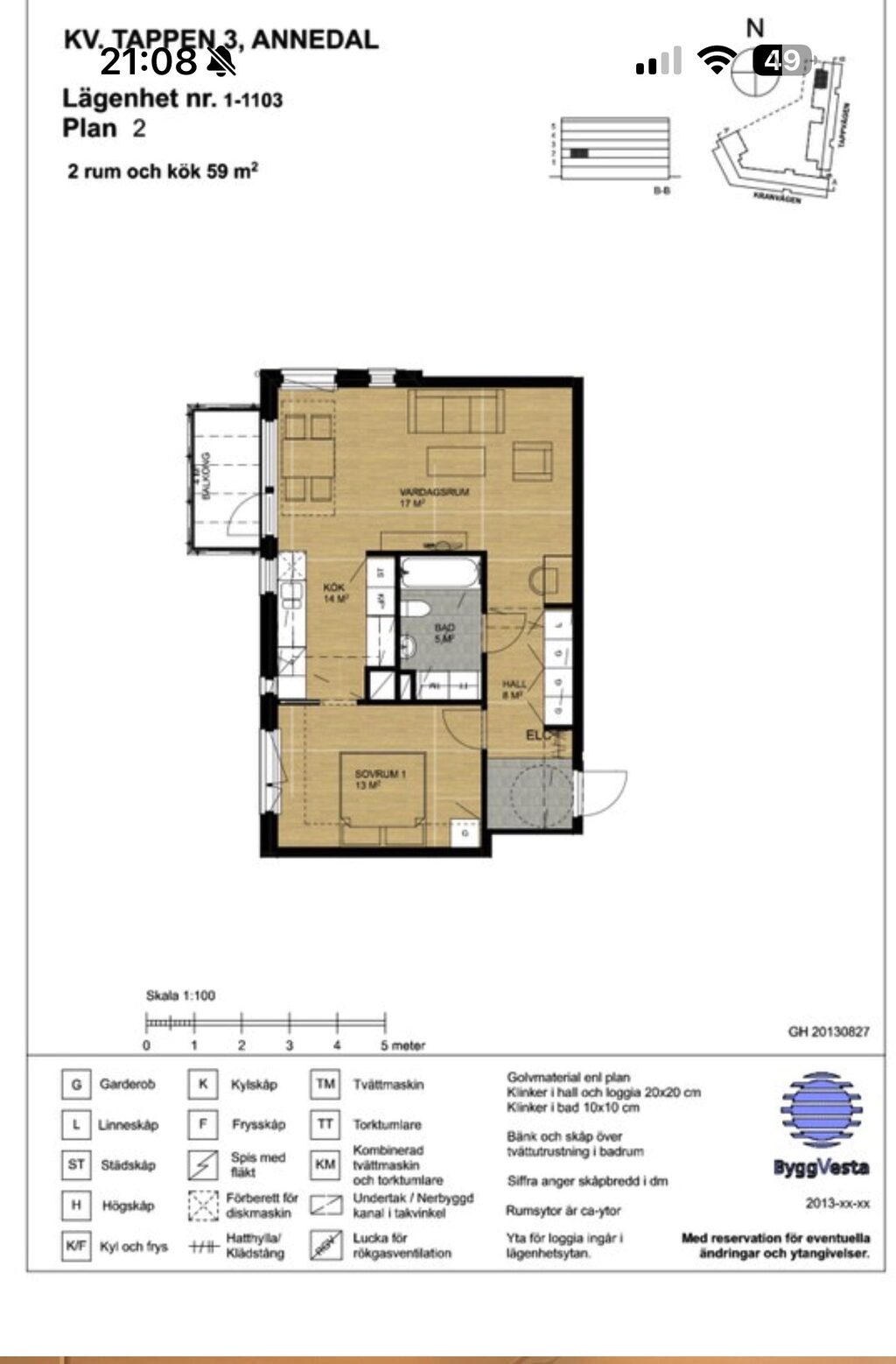 Lägenhetsbyte - Tappvägen 13