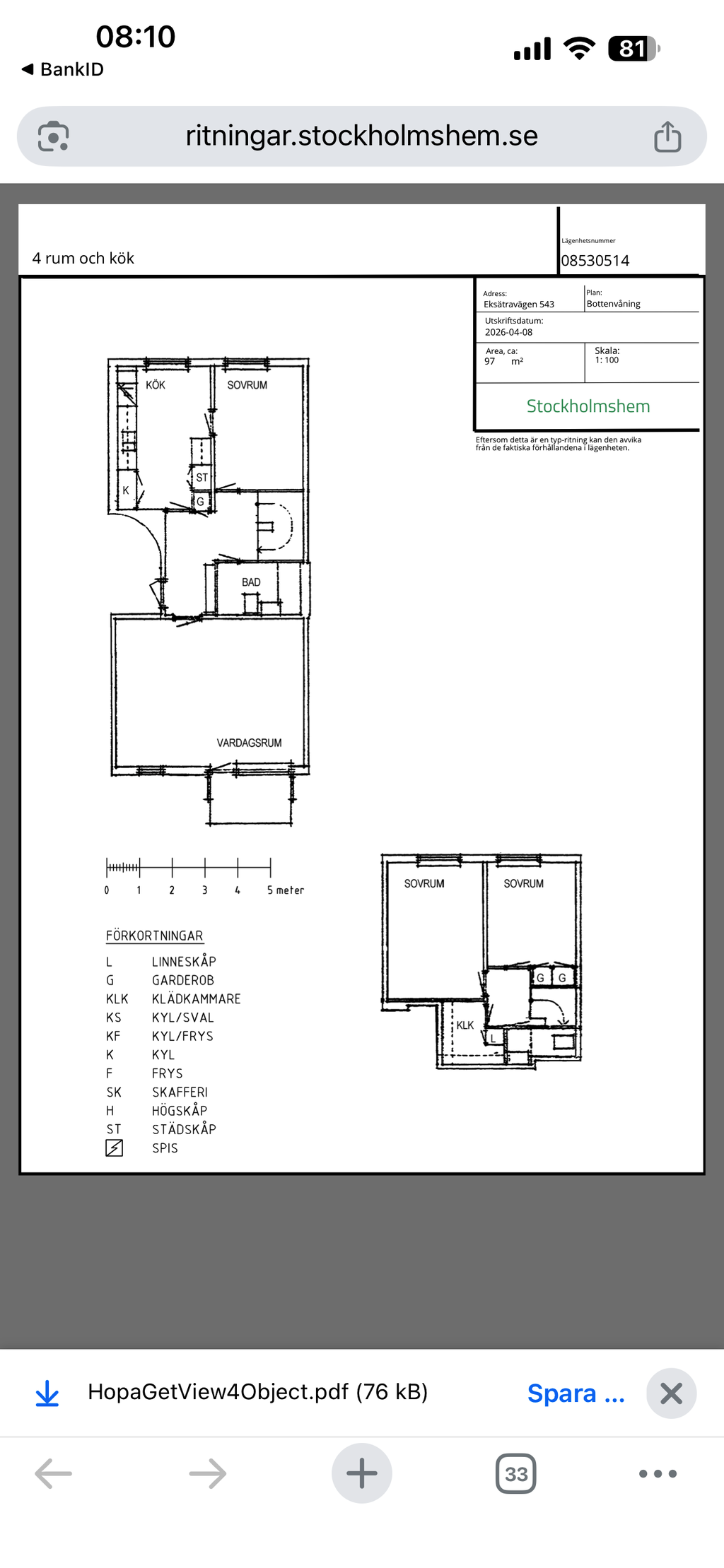 Lägenhetsbyte - Eksätravägen 543