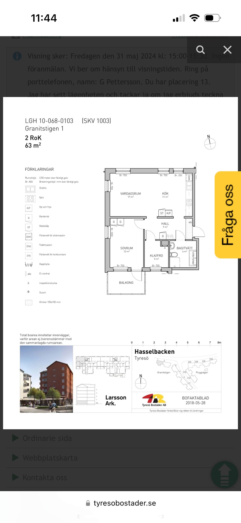 Lägenhetsbyte - Granitstigen 1