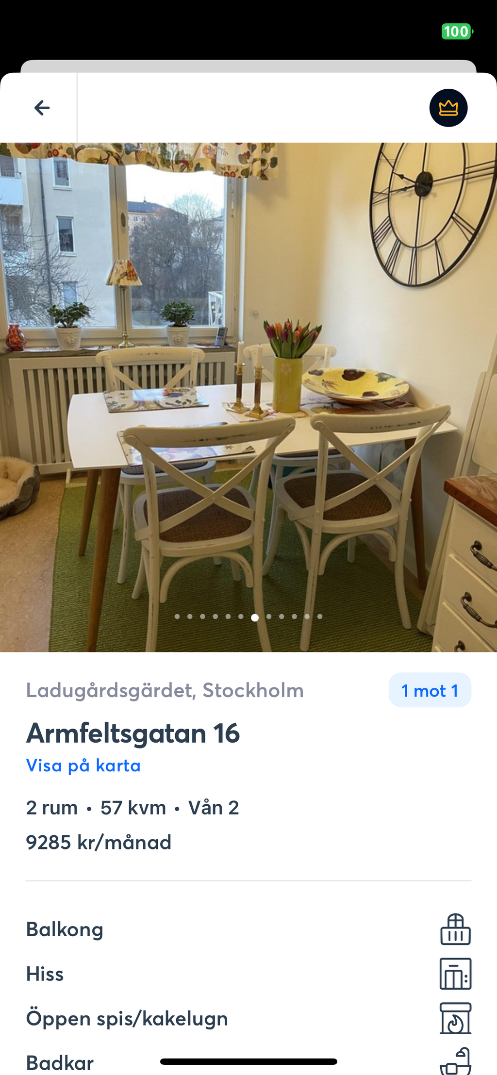 Lägenhetsbyte - Armfeltsgatan 16