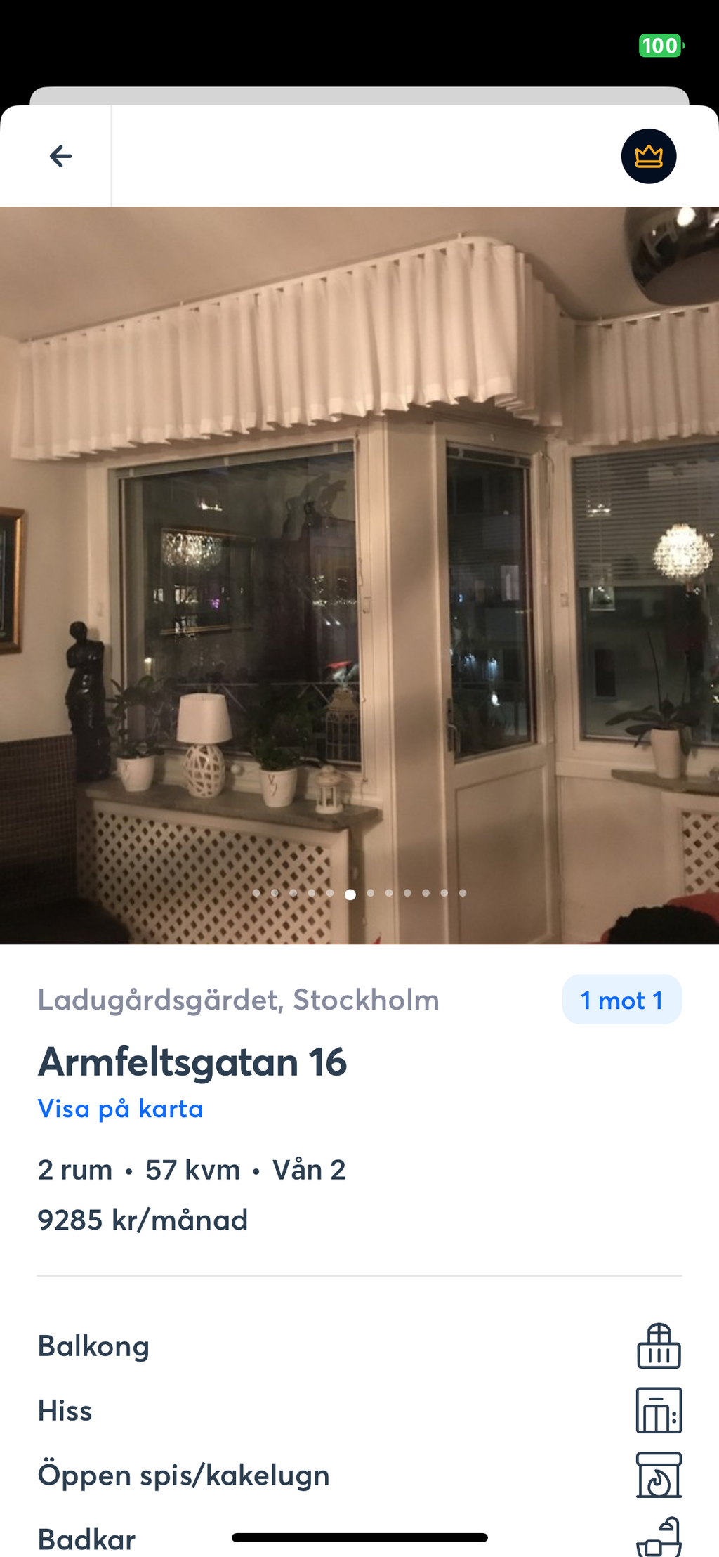 Lägenhetsbyte - Armfeltsgatan 16