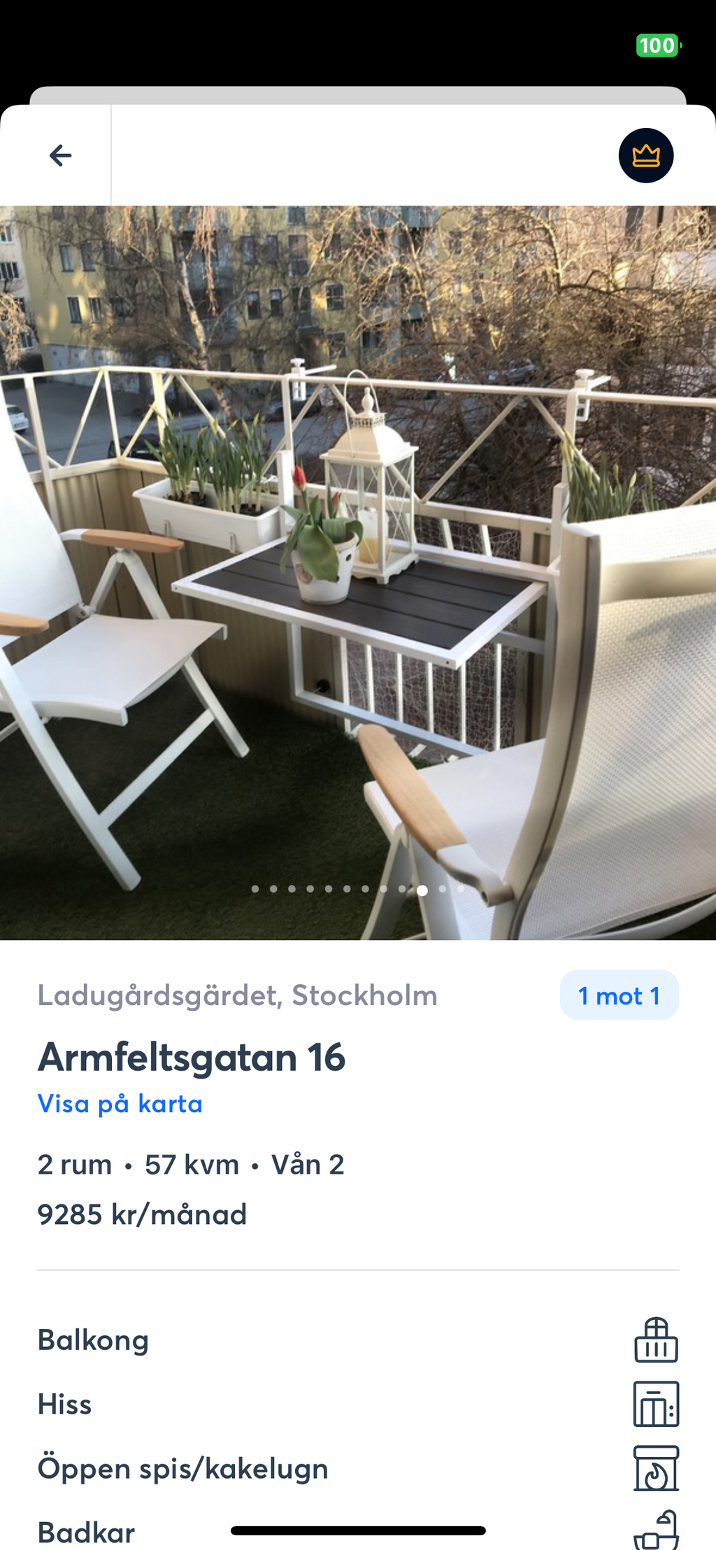 Lägenhetsbyte - Armfeltsgatan 16