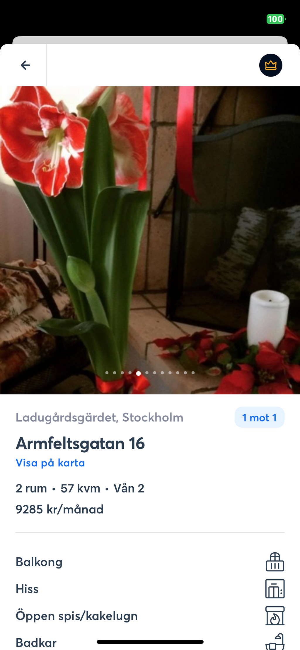 Lägenhetsbyte - Armfeltsgatan 16