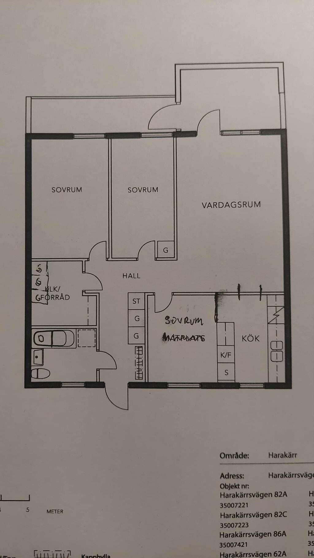 Lägenhetsbyte - Harakärrsvägen 22