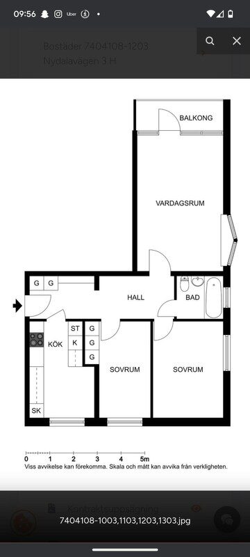 Lägenhetsbyte - Nydalavägen 3 H