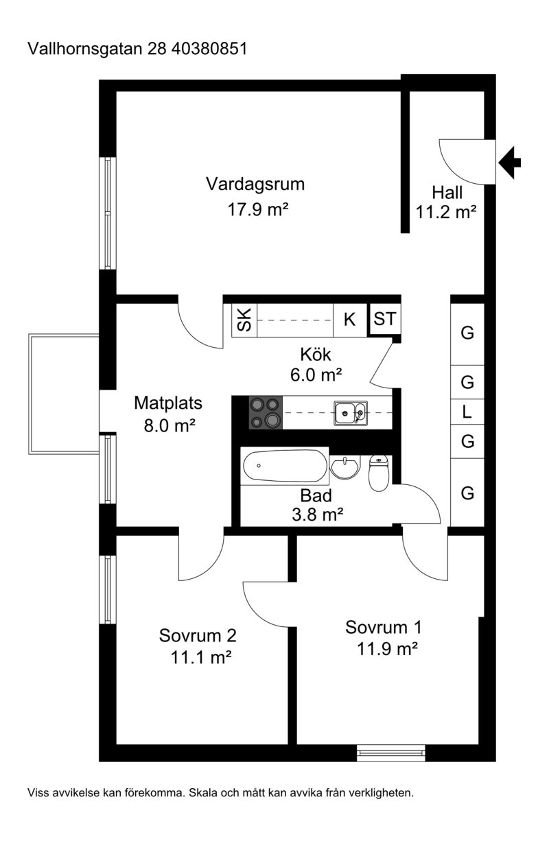 Lägenhetsbyte - Vallhornsgatan 28