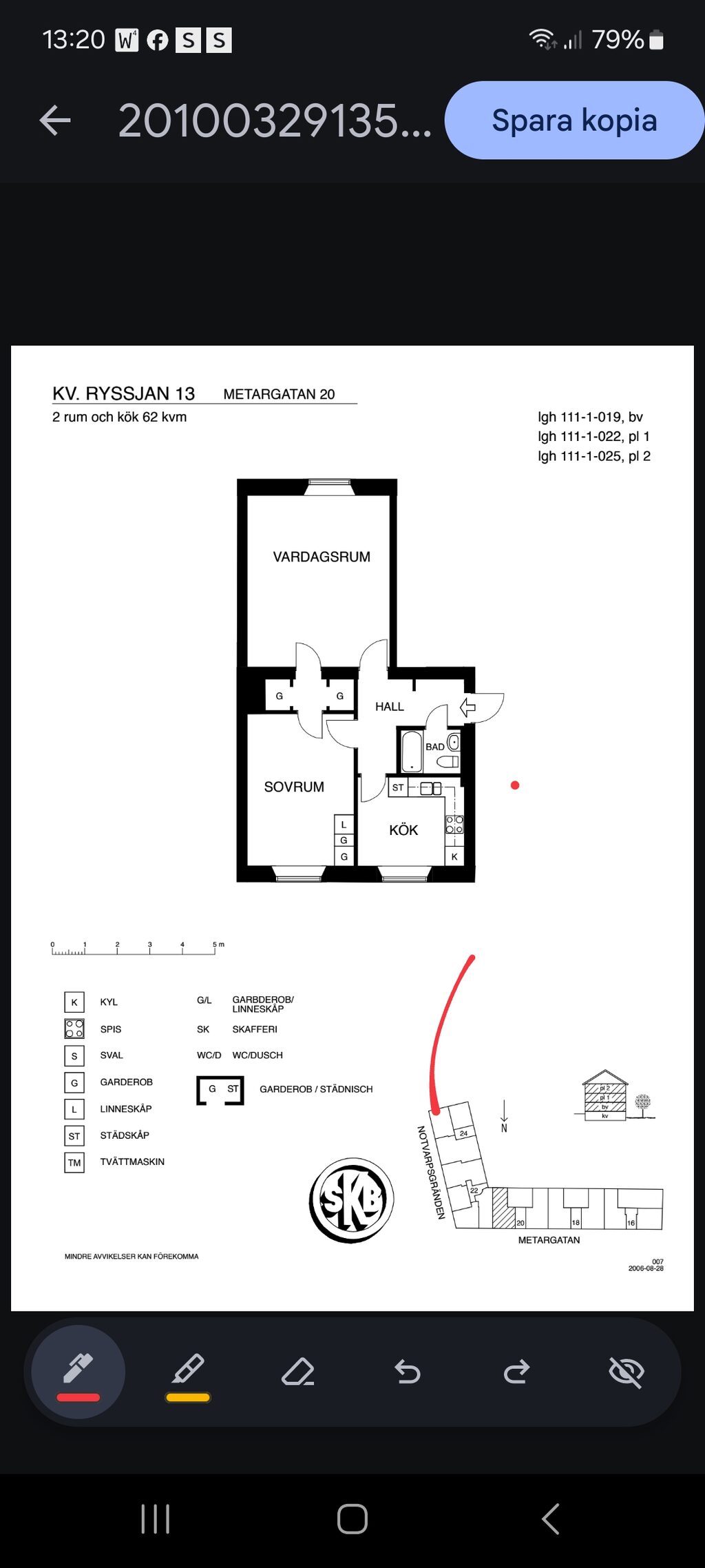 Lägenhetsbyte - Metargatan 20