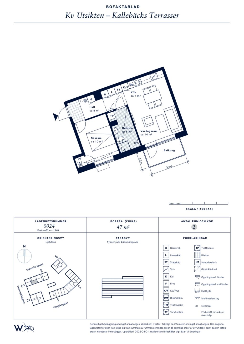 Lägenhetsbyte - Skummjölksgatan 10, 412 78 Göteborg