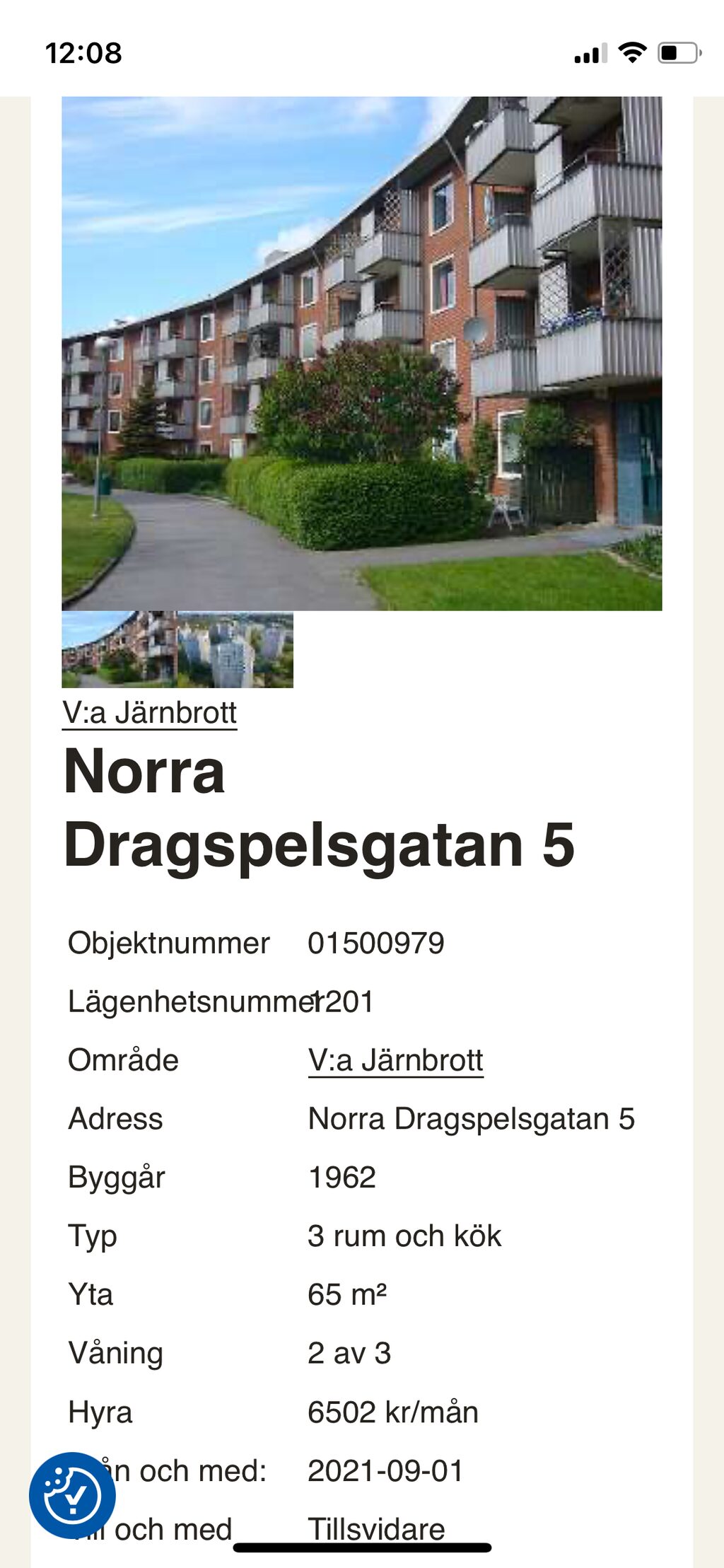 Lägenhetsbyte - Norra Dragspelsgatan 5