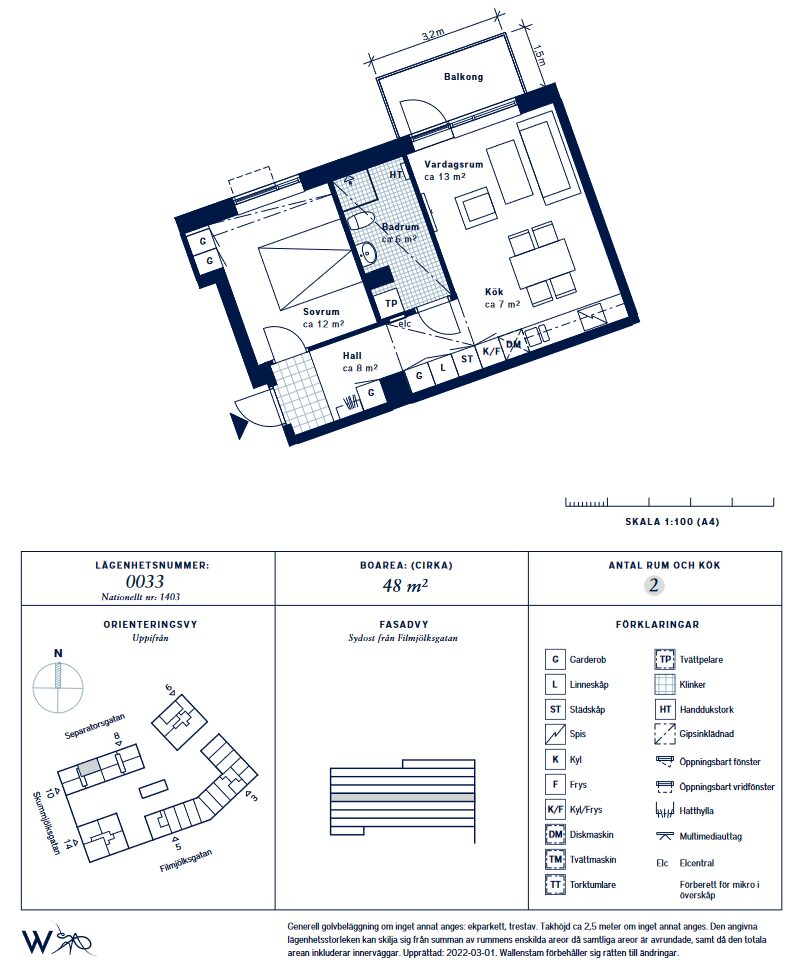 Lägenhetsbyte - Skummjölksgatan 10, 412 78 Göteborg