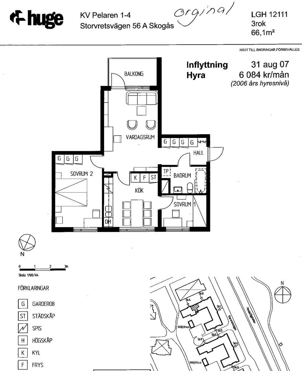 Lägenhetsbyte - Storvretsvägen 56A