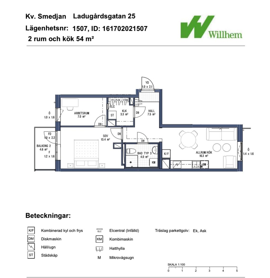 Lägenhetsbyte - Ladugårdsgatan 25