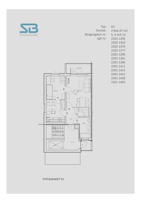 Lägenhetsbyte - Bergengatan 9