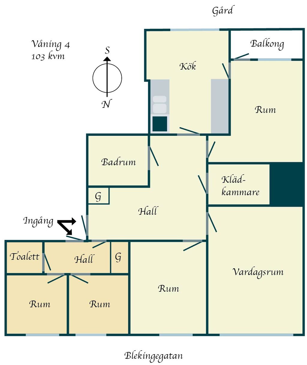 Lägenhetsbyte - Blekingegatan 46
