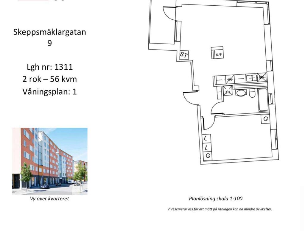 Lägenhetsbyte - Skeppsmäklargatan 9
